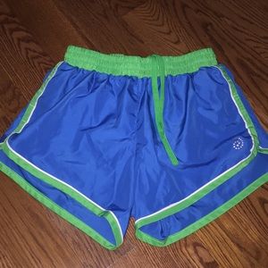 Blue & Green Athletic Shorts